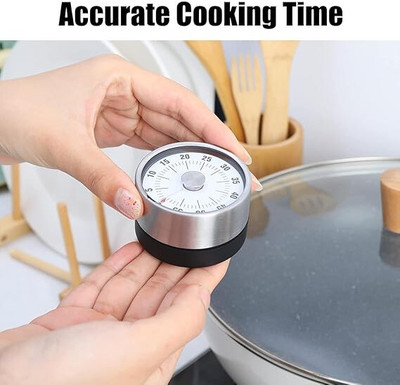 GVJ TRADERS Kitchen Timer,Stainless Steel Countdown Cooking Timer Analog Kitchen Timer Digital Kitchen Timer