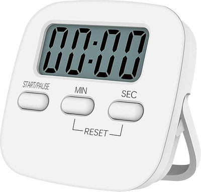 MMTSWorld Digital Kitchen Timer Stopwatch Countdown Loud Alarm Magnetic Stand Round Digital Kitchen Timer