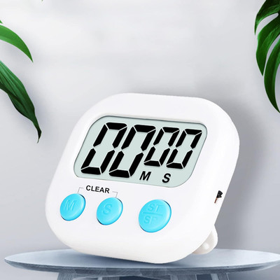 Adhunyk Digital Kitchen Timer & Stopwatch, Countdown Large Digits, Loud Alarm Digital Kitchen Timer