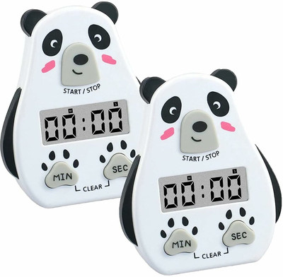 pepplo Timer_C Plastic_White_2,Pack of 2 Digital Kitchen Timer