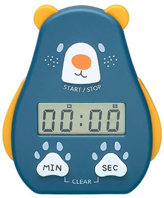 TOMATUS Cute Cartoon Electronic Timer Minute Second CountUp Countdown LCD Display Digital Kitchen Timer