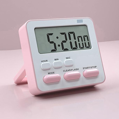 KESHUENTERPRISE Kitchen Timer with LCD Display and Retractable Stand (multicolor/ pack of 1) Digital Kitchen Timer