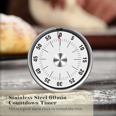 WROPZO Kitchen Timer Countdown Mechanical ic Timer No Battery Needed Analog Kitchen Timer