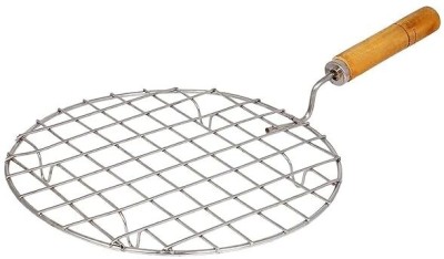 CRYZONE Round Roaster with Wooden Handle, Papad Jali, Paneer Grill, Roti Maker Kitchen Tool Set(Roaster)