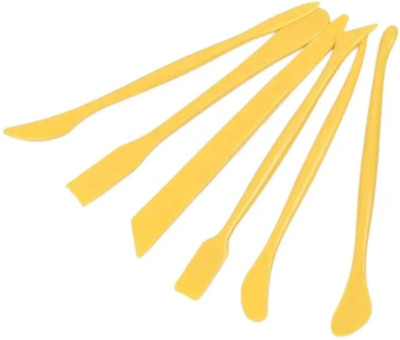 Bomeijia Clay Sculpture Knife Portable Carving Tool Fit Professional Art Supplies Craft & Clay Modelling Plastic Tool Kit Set of 6 pcs Kitchen Tool Set(Baking Tools)