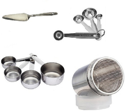 Dynore Set of 4 Cake accessories Kitchen Tool Set(Silver, Baking Tools)