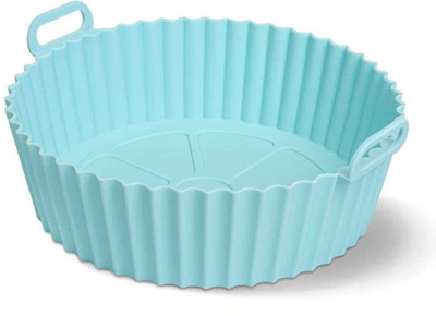 ARV Silicone Pot Air Fryer Pot Air Fryer Reusable with Ear Handles Air Fryer Tray Kitchen Tool Set(Baking Tools)