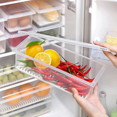 CONQUER Plastic Fridge Container  - 1500 ml(Pack of 5, White)