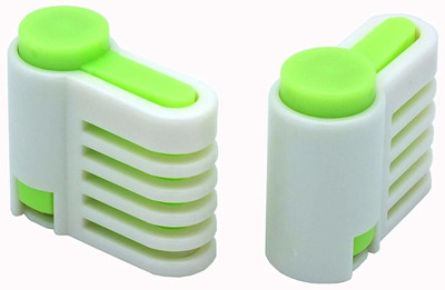 SYGA Set of 2 DIY Cake Slicer, Stratification Auxiliary, Bread Slice, Toast Cut, 5 Layers Leveler Slicer, Kitchen Fixator Tool (Green) Kitchen Tool Set(Slicer)