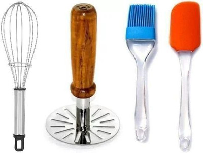 OMORTEX masher combo Kitchen Tool Set(Multicolor, Whisk, Masher)
