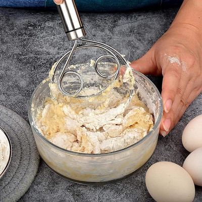 ActrovaX Blending Bread Pastry or Pizza Dough whisk Stainless Steel Coil Whisk