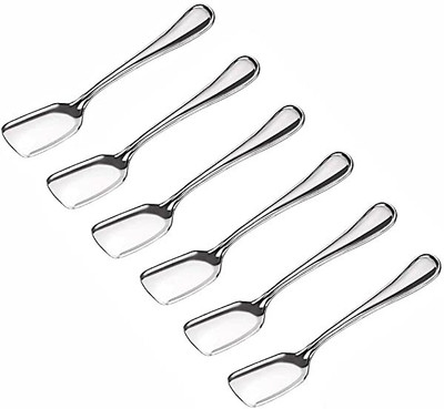 CRING Stainless Steel Ice-cream Spoon Set(Pack of 6)