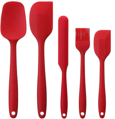 Besillia Non-Stick Cooking and Baking Spatula Set Kitchen Tool Set(Red, Spatula)