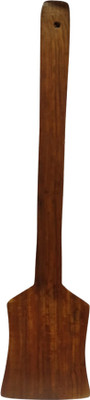S Mark Wooden Dosa And Roti Spoon/Karandi For Kitchen Tool (32cmX6cm) (1PCS) (Brown) Kitchen Tool Set(Cooking Spoon)