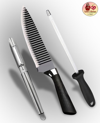 Flipkart SmartBuy Kabita’s Kitchen Knife Set With Stainless Steel Peeler And Knife Sharpener Kitchen Tool Set  (Knife, Peeler) For Rs. 359 @ 76 %