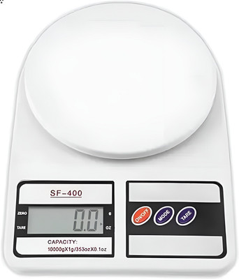 Flipkart SmartBuy Digital Kitchen Weighing Scale,LCD Display, Food Weight Machine (White) Weighing Scale(White)