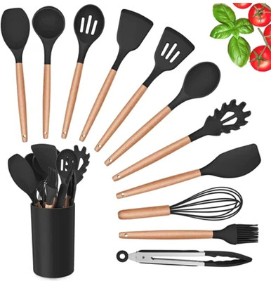 AQUABUCKET 12-Piece Silicone Spatula Set – Non-Stick, Heat-Resistant & Durable Non-Stick Spatula(Pack of 12)
