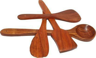 KHUSUBHDECOR Disposable Wooden Table Spoon Set(Pack of 4)