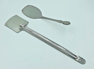 SHLINCO Stainless Steel Spatula Turner Spatula & Cooking Turner Turner ( Set Of 1 Each) Kitchen Tool Set(Silver, Spatula)