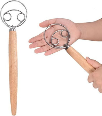 TRK IMPEX Manual Hand Making Bread Flour Mixer Baking Tool Kitchen Tool Set(Whisk)