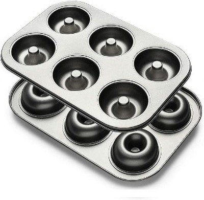 Xila Magic Carbon Steel Cupcake/Muffin Mould 6(Pack of 1)