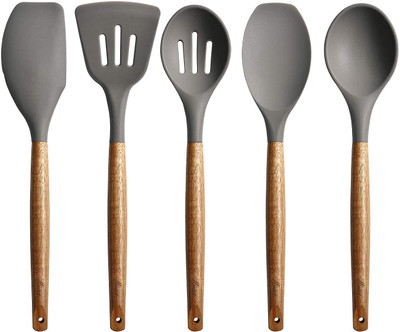 DAOME Non Stick Silicone Spatula Set for Kitchen Cookware Tool Kitchen Tool Set(Spatula)