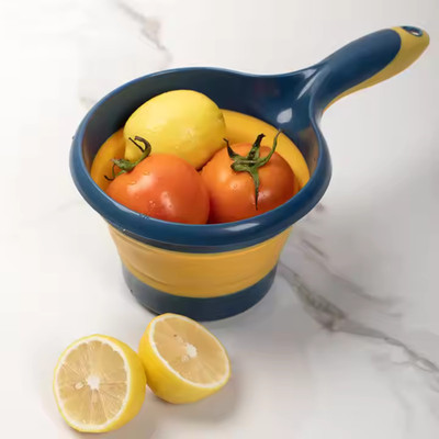 Calldrishe Multi-Purpose Foldable Scoop with Comfortable Grip Handle Kitchen Tool Set(Multicolor, Ladle)
