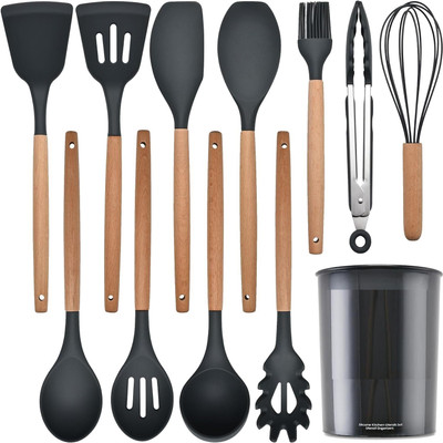 JITAHARAY Silicon Spatula Cooking Set - 12 Pcs Kitchen Tool Set(Spatula)