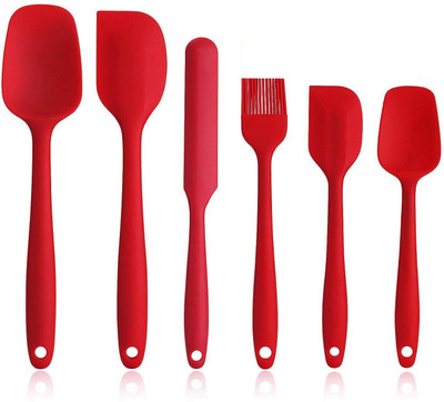 Dfasion Silicone Spatula Set - 6 Piece Non-Stick Silicone Spatula Set 50 Kitchen Tool Set(Baking Tools)