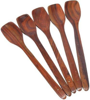 OnlineCraft ch2730 Wooden Serving Spoon Set(Pack of 5)