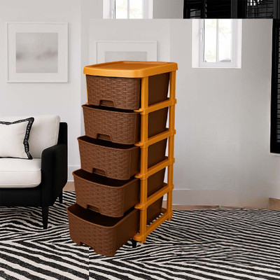 MAXTID Shelf Organizers(Brown, Plastic)