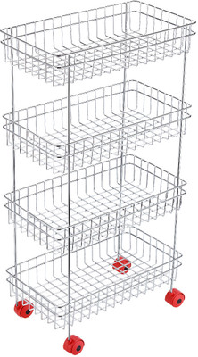 EVERSUN |kitchen accessories | Stainless Steel Kitchen Trolley(Pre-assembled)