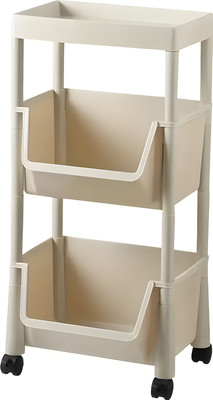 HoopVool TROLLY CART 2-LAYER Plastic Kitchen Trolley(DIY(Do-It-Yourself))