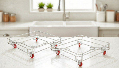 NARV Stainless Steel Kitchen Trolley(Pre-assembled)