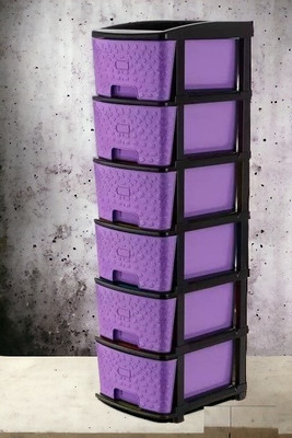 RISEM INTERNATIONAL drawer superier Quality 6 Layer Plastic Kitchen Trolley(DIY(Do-It-Yourself))