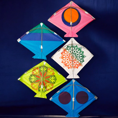 House of Festivals Square Ponia Kite(5, Multicolor)