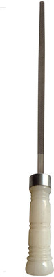 LXMI Round File 8 Inches With PVC Handle Knife Sharpening Steel(Steel)