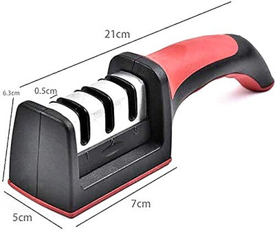 Aglor CB_3 Stage Knife Sharpener, Advanced 3 Stage Sharpening Tool for Ceramic Knife Knife Sharpening Steel(Plastic)