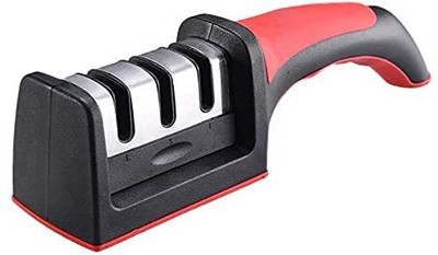TechBlaze 3 Stage Knife Sharpener Kitchen Accessories, Safely & Easy to Use For Kitchen Knife Sharpening Steel(Stainless Steel)