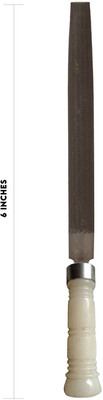 LXMI Half Round File 6 Inches With PVC Handle Knife Sharpening Steel(Steel)