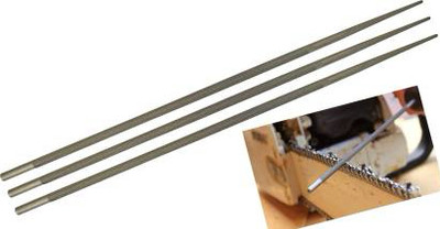 ADAWAT 4.8mm Pack of 3Pcs Round Chainsaw Saw Chain Files Sharpening Chainsaw Chains Knife Sharpening Steel(Carbon Steel)