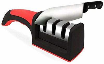 Wishbone Knife Sharpener 3 Stage Kitchen Sharpener Knife Sharpening Steel(Stainless Steel)
