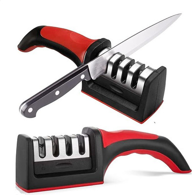 LAVJISTORE 3-Stage Sharpening Tool Knife Sharpening Stone(Stainless Steel)
