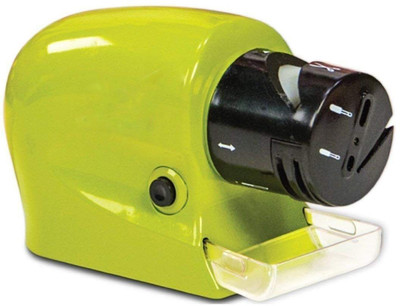 RUCHI ENTERPRISE Electric Knife Sharpener, Multi-Functional Motorized Knife Blade Sharpener, Home Kitchen Knives Sharpening Tool,Portable Knife Grinder for Chef's Top Choice (Green) Electric Knife Sharpener(Plastic)