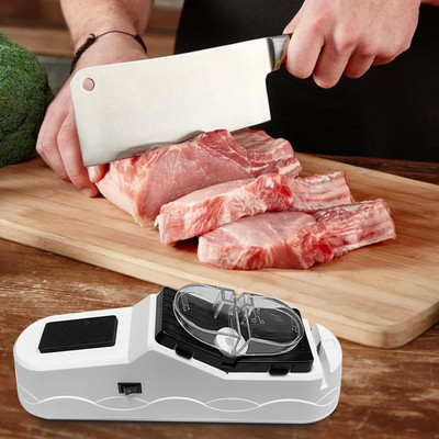 Cpixen Electric Knife Sharpener, Professional Knife Sharpener Tool for Home Electric Knife Sharpener(Plastic)