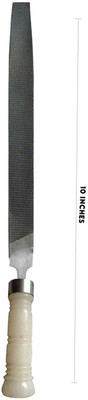 LXMI Flat File Tool 10 Inch With PVC Handle Knife Sharpening Steel(Steel)