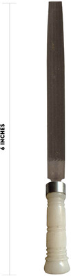 LXMI Half Round File 6Inch With PVC Handle Knife Sharpening Steel(Carbon Steel)
