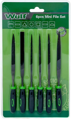 Wulf 6-Piece Steel Needle File Set for Cutting & Smootheing Out Surfaces Hand Tool Kit(6 Tools)
