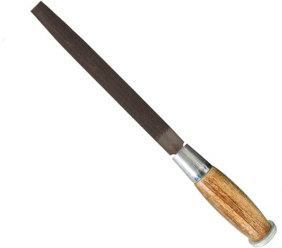 LXMI Wooden Handle Steel Cut Half Round File 6Inch Knife Sharpening Steel(Carbon Steel)