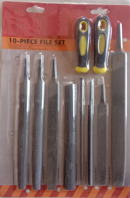 GSK Cut 8 Pack of File Set with Interchangeable Plastic Handles Knife Sharpening Steel Knife Sharpening Steel(Carbon Steel)